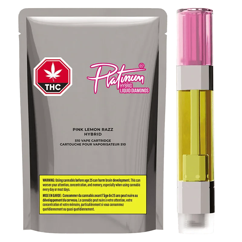 Platinum - Platinum Pink Lemon Razz Liquid Diamond 1g Prefilled Vape Cartridge Main Image