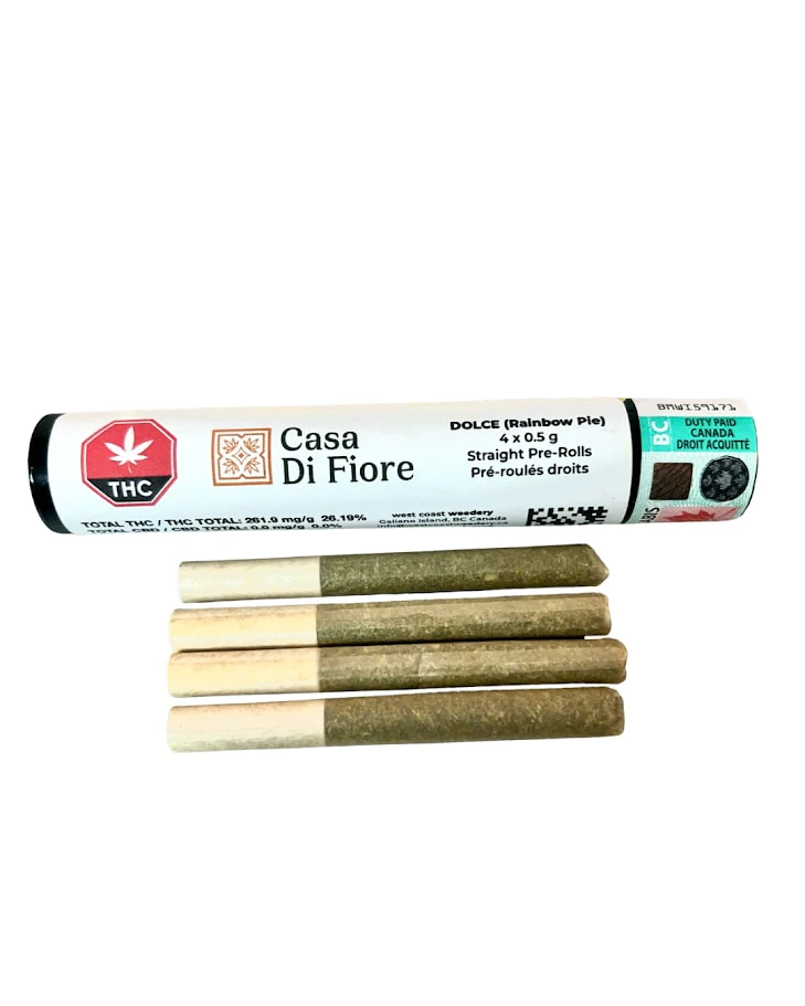 CASA DI FIORE - DOLCE (RAINBOW PIE) PRE ROLLS 4 x 0.5g Main Image