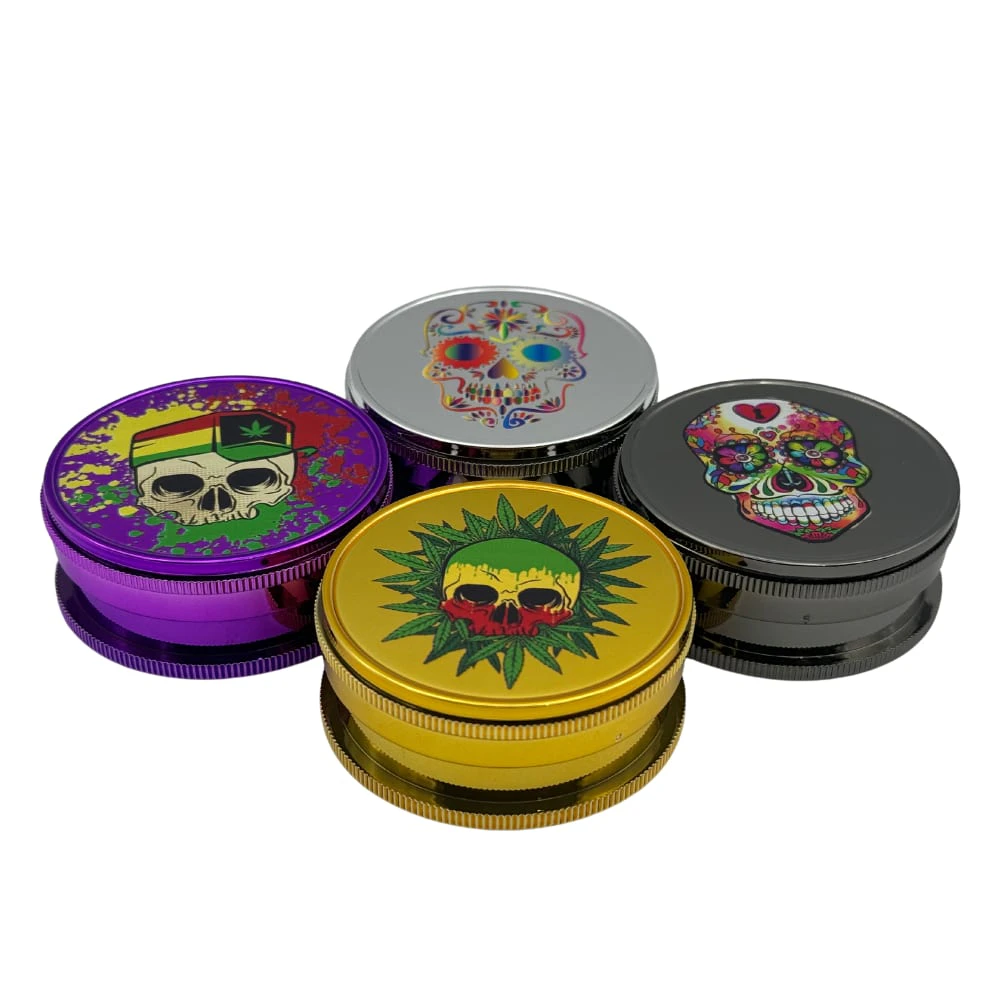 Arsenal - Arsenal Splashy Skull 60mm 3-Pc Grinder Main Image