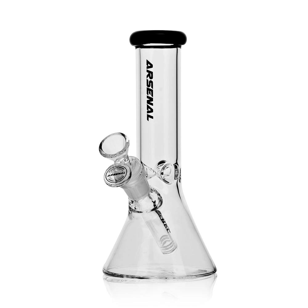 Arsenal - Arsenal Coloured Rim Glass Beaker - Black Main Image