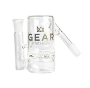 GEAR 45 Degree Turbine Perc Ash Catcher W/14mm Joint - Clear