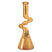16" 7mm Arsenal Spiral Twist Glass Zong (Golden)