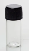 SCREW CAP GLASS VIAL- "2.5 GRAMS"