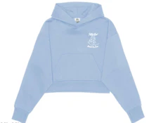 Large | Riding High Cowboy Boots Cropped Hoodie