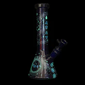ACC - Red Eye Glass - 10" Element Glow-in-The-Dark Water Pipe