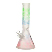 Green Faded Leaf Glass Bong