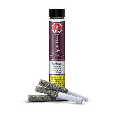 DEALR Infused - BLACKBERRY LIME PANNA COTTA INFUSED PRE-ROLLS - 1.5 Main Image