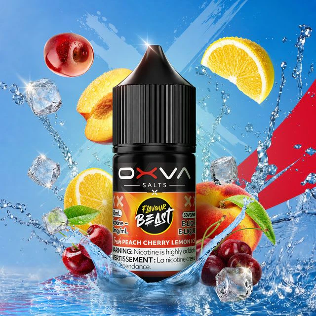 Flavour Beast x OXVA - Fresh Peach Cherry Lemon Ice 20mg/ml(30mL) Main Image
