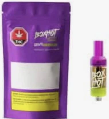BOXHOT - BOXHOT Grape Smuggler 1.2g Prefilled Vape Cartridge Main Image