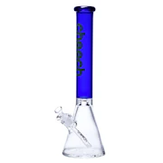 18" 7mm Cheech Coloured Tube Beaker (Blue)