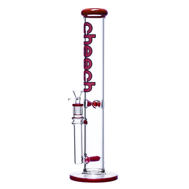 Smoke Arsenal - 16" 5mm Cheech Inline Power Tube Bong (Red) Main Image