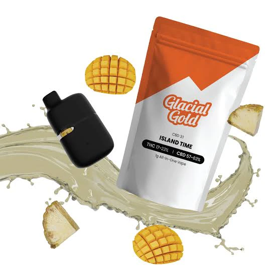 Glacial Gold - CBD 3:1 Island Time 1g Disposable Vape by Glacial Gold Main Image