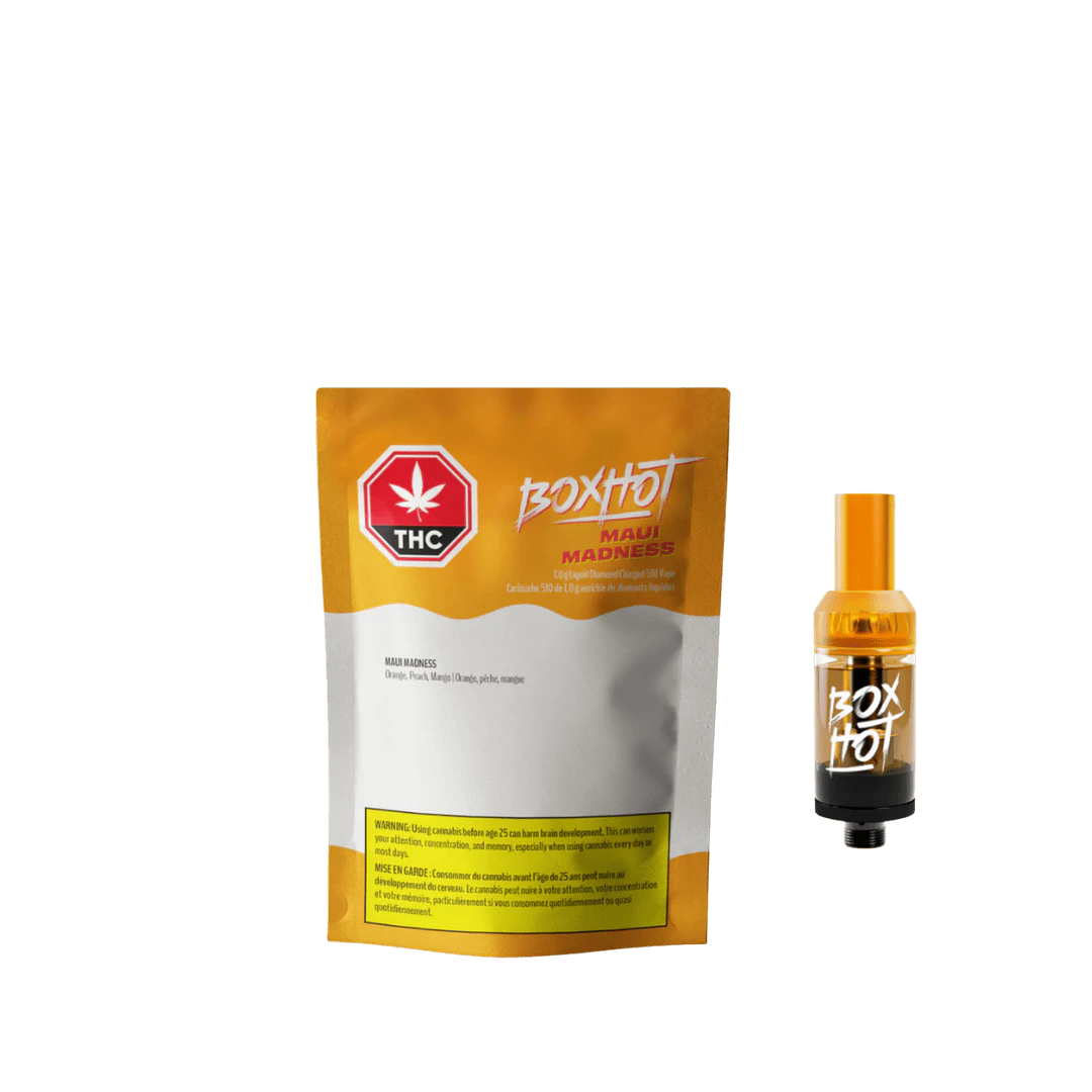 BOXHOT - BoxHot Maui Madness Liquid Diamond Charged 510 Cartridge - 1g Main Image