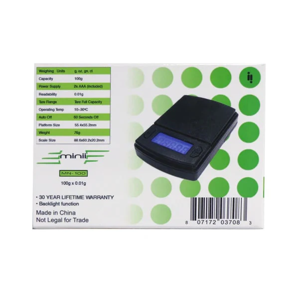 Infinity Scales - Minii Digital Pocket Scale, 100g x 0.01g Main Image