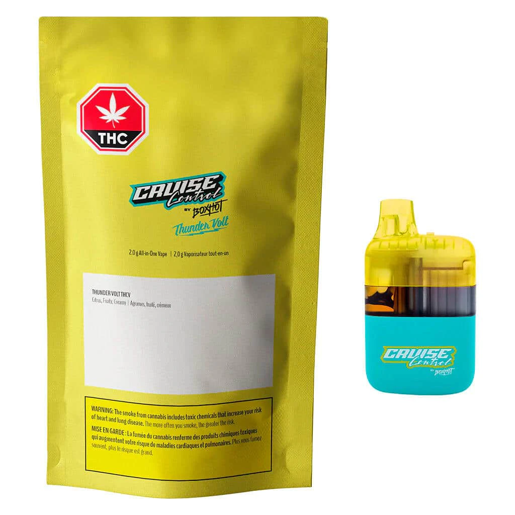Cruise Control by Boxhot - BOXHOT Cruise Control Thunder Volt THCv Sativa 2g Disposable Vape Main Image