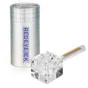 ACC - Red Eye Tek - 4.5" Clear Infinity Bowl Square Hand Pipe