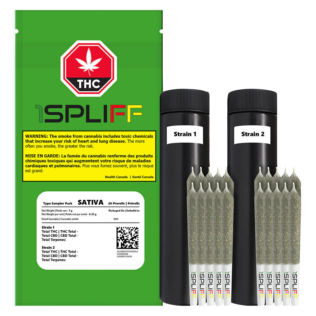 1Spliff - 1Spliff Sativa Pre-Roll 20x0.35g Pre-Rolls Main Image