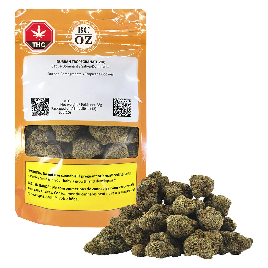 BC OZ - BC OZ Durban Tropegranate 28g Dried Flower Main Image