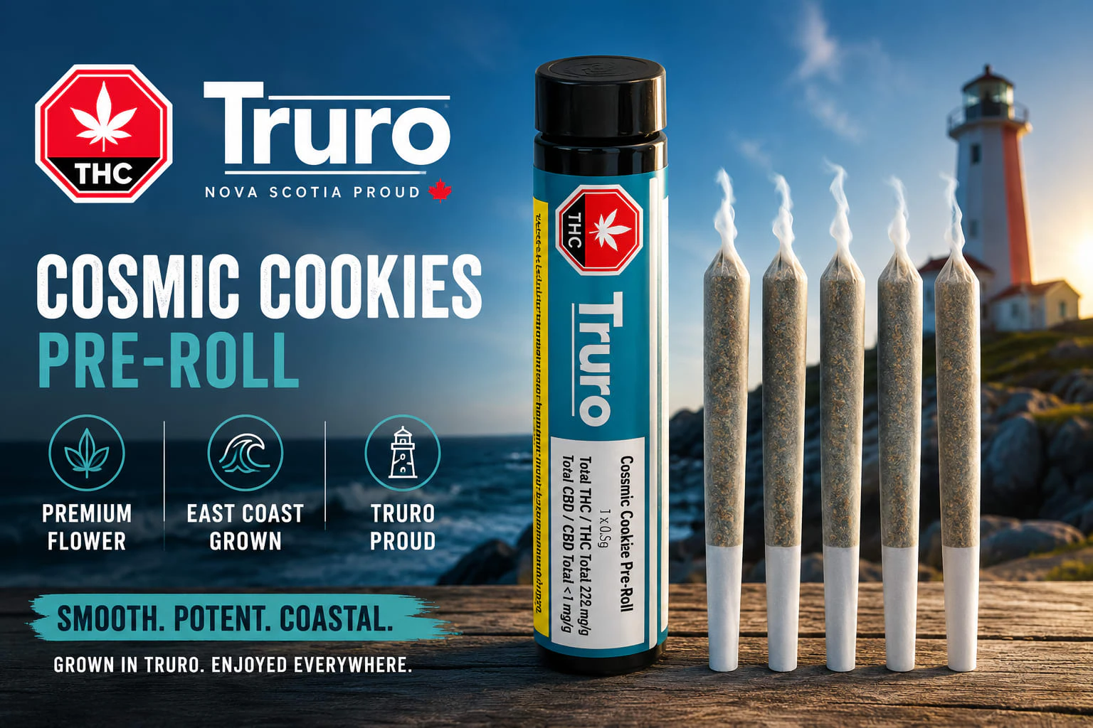 Truro - Truro Cosmic Cookies Pre-Roll 5x0.5g Pre-Rolls Main Image