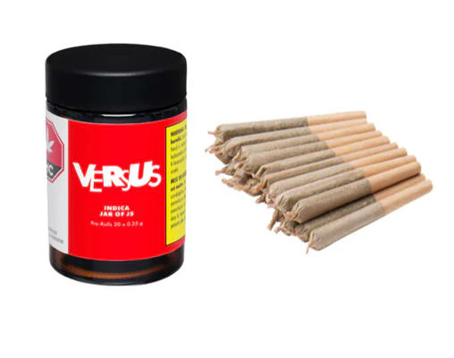 Versus - Indica Jar of Js Pre Rolls 20 X 0.35g Main Image