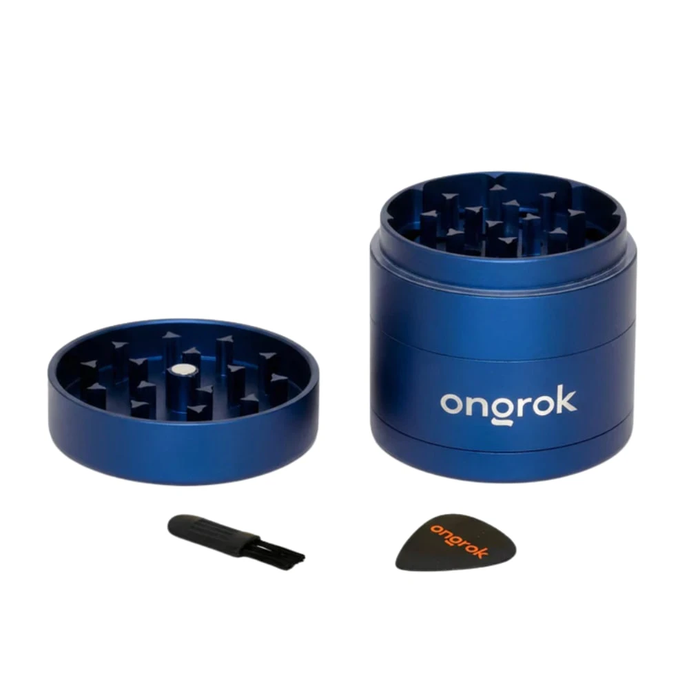Ongrok - Ongrok |  EZ Open Metal Grinder MINI | 55mm 4pc | Blue Main Image