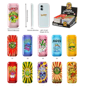 HONEYPUFF - ROUND ROLLING TRAY - ASSORTED DESIGNS - 24