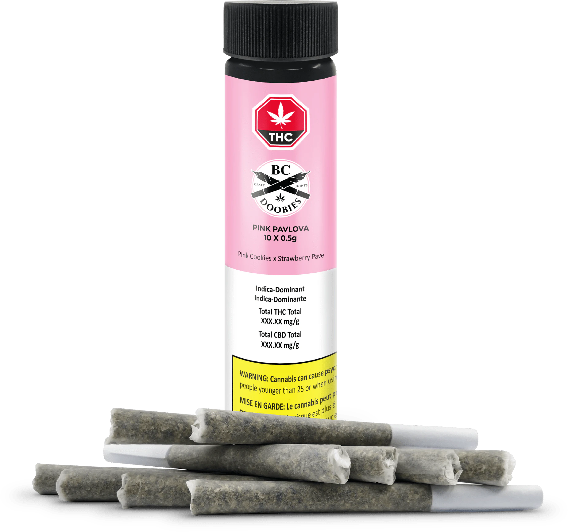 BC DOOBIES - Pink Pavlova 10pk JOINTS .5g Main Image