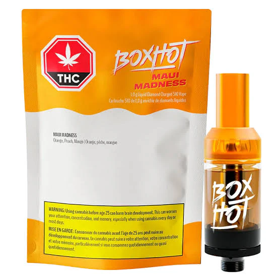 BOXHOT - Maui Madness Liquid Diamond Charged 1g Prefilled Vape Cartridge - BOXHOT Main Image