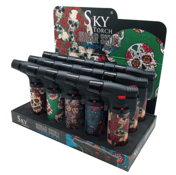 One Wholesale - Sugar Skull Design Torch Lighter Main Image