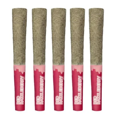 Sticky Greens - RED RAZZLEBERRY DIAMOND BLEND INFUSD PRE-ROLLS LTO - 5 x 0.5g Main Image