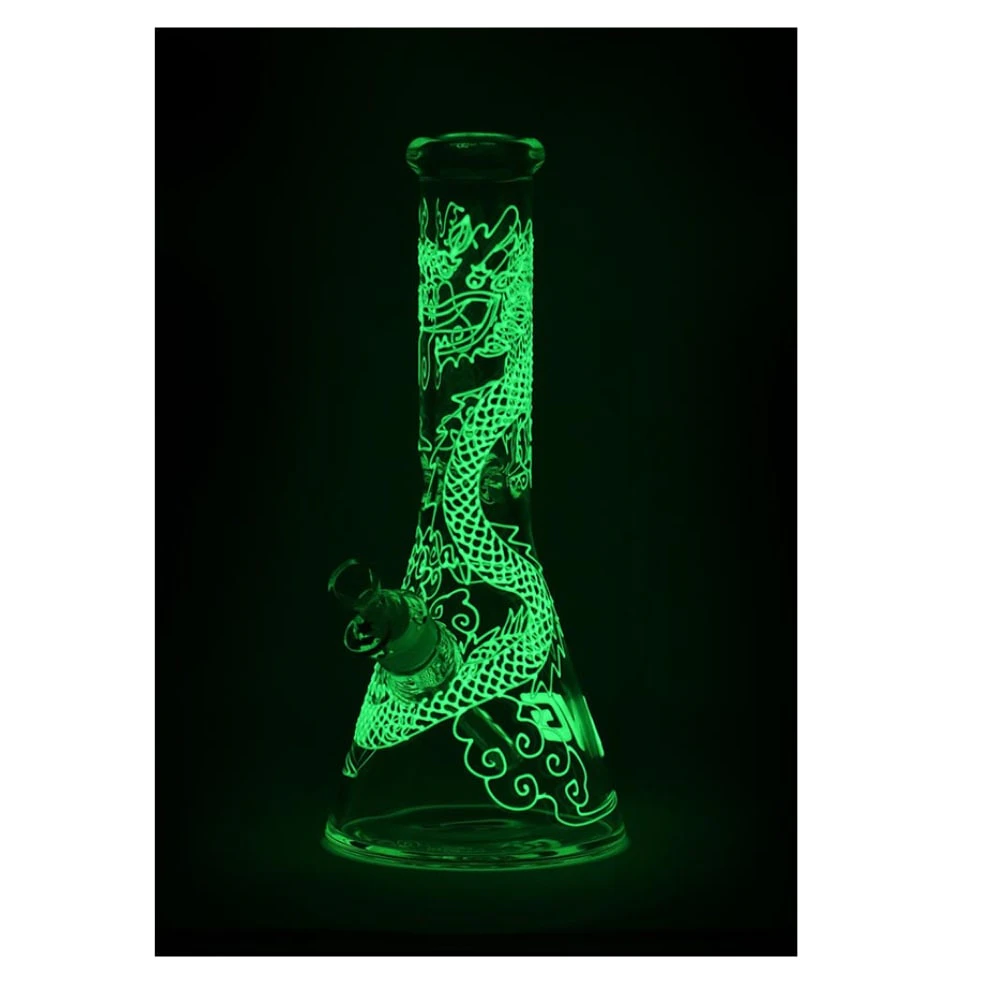 Nice Glass - 13" Nice Glass Glow-In-The-Dark Dragon Bong Main Image