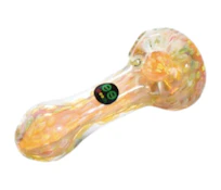 Cheech Fumed Dot Glass Handpipe  Orange