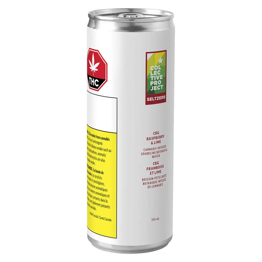 Collective Project - Collective Project - CBG Raspberry & Lime Sparkling Botanical Water - Hybrid - 7135-355ml Main Image