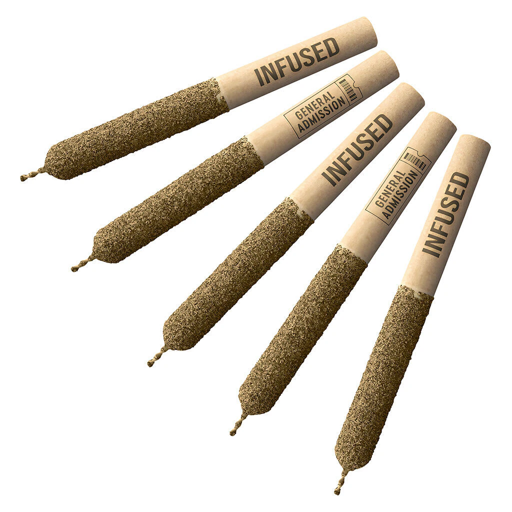 General Admission - General Admission - Peach Rizz Infused Pre-Roll - Sativa - 5x0.5g Main Image