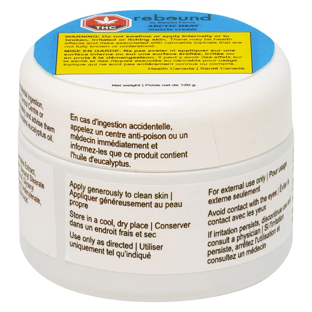 Rebound by Stewart Farms - Rebound by Stewart Farms - Arctic Heat Muscle Cream - Hybrid - 120g Main Image