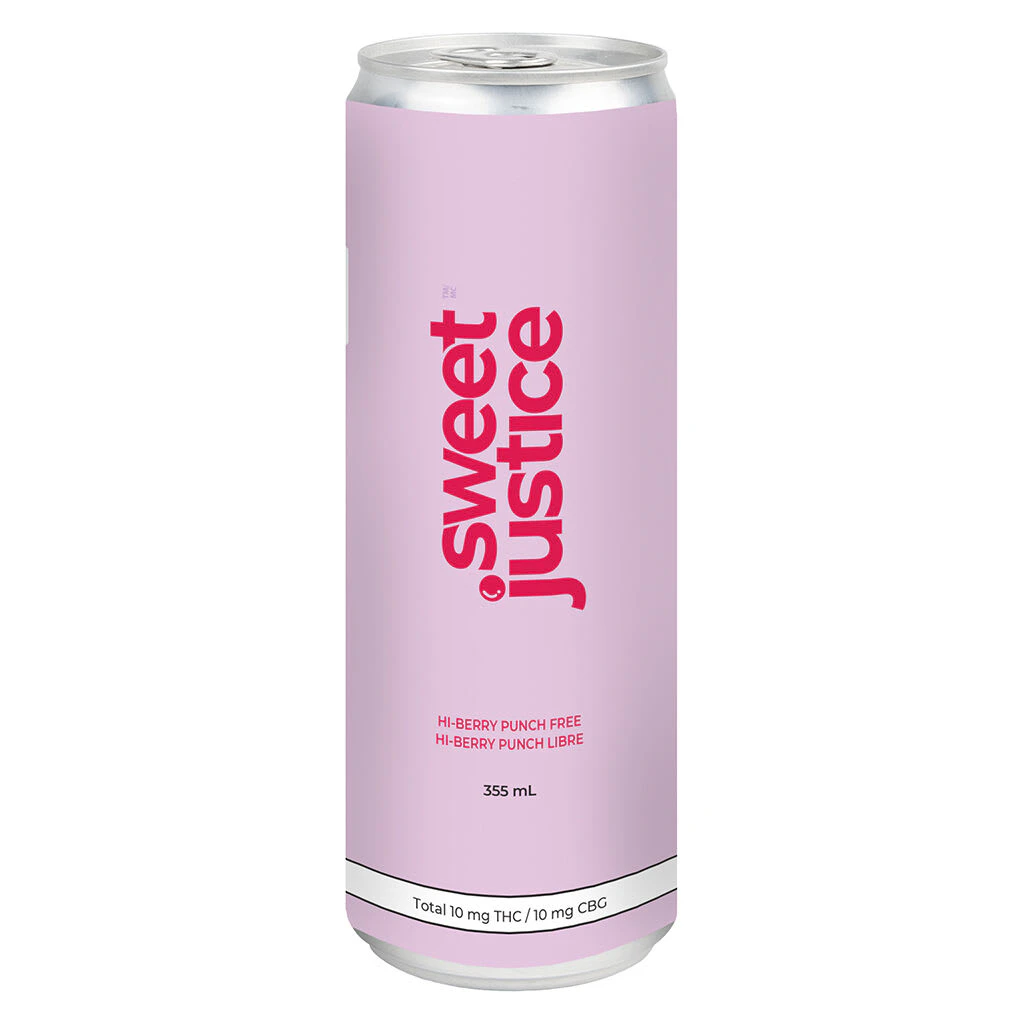 Sweet Justice - Sweet Justice - Hi-Berry Punch FREE 10THC + 10CBG - Hybrid - 355ml Main Image