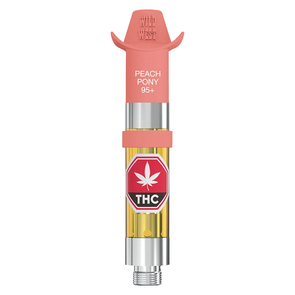 Wild West - Wild West - 95+ Peach Pony Liquid Diamonds 510 Thread Cartridge - Hybrid - 0.95g Main Image