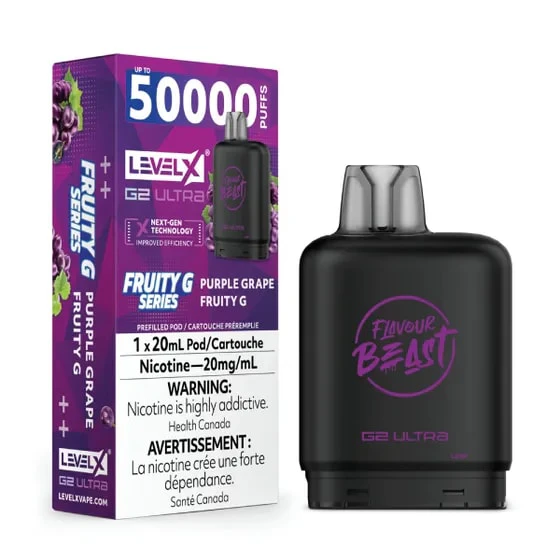 Level X G2 Ultra Pod - Purple Grape Fruity G - 50K puffs - 20mg/ml Main Image