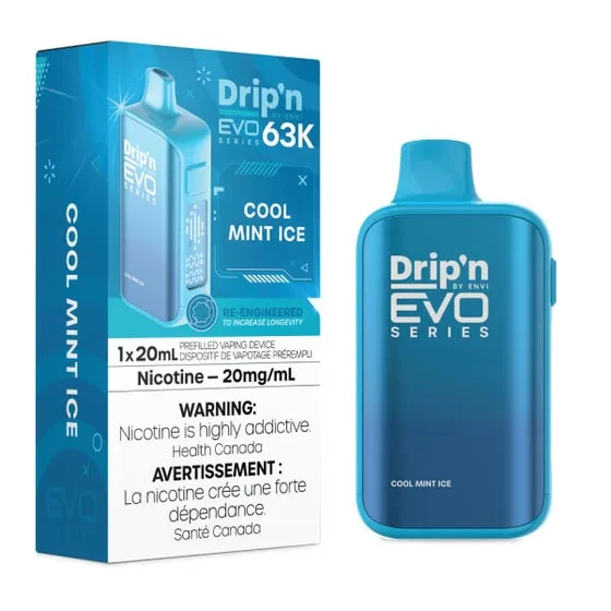 Drip'n by Envi EVO 63K - Cool Mint Ice - 63K Puffs - 20mg/ml Main Image