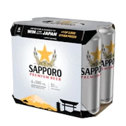 6C SAPPORO SLEEMAN - 6 x 500 ml