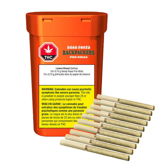 Back Forty  - Back Forty - Backpackers Lemon Diesel - 10x0.75g Main Image