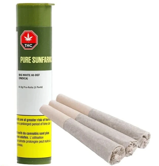 Pure Sunfarms - Pure Sunfarms - Big White Hi-Def 3 x 0.5g Pre-Rolls Main Image