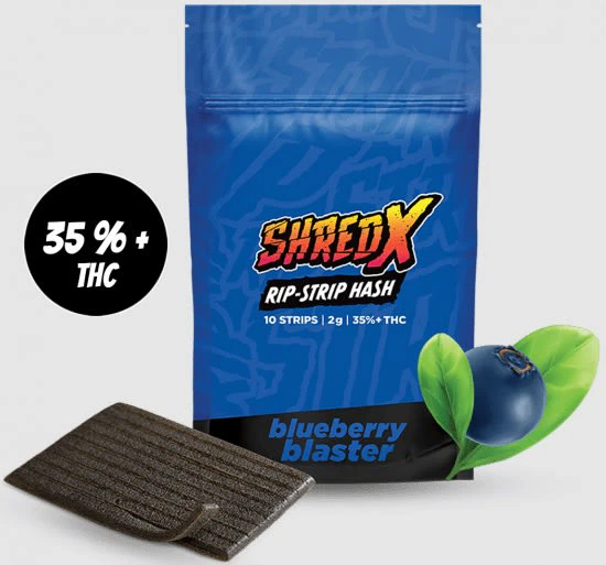Shred - Shred X - Blueberry Blaster 2g Hash Rip-Strips Main Image