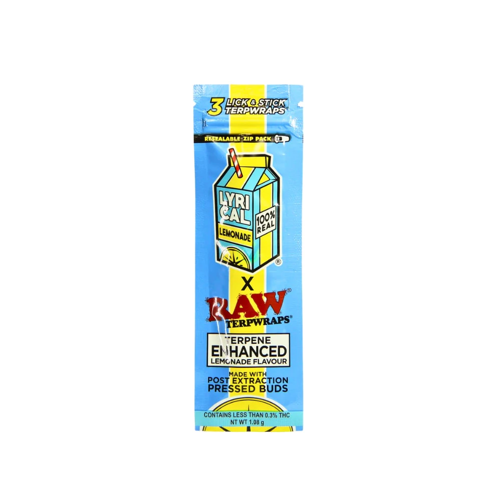 RAW - Raw X Lyrical | Lemonade Terp Wraps - 3 Pack Main Image