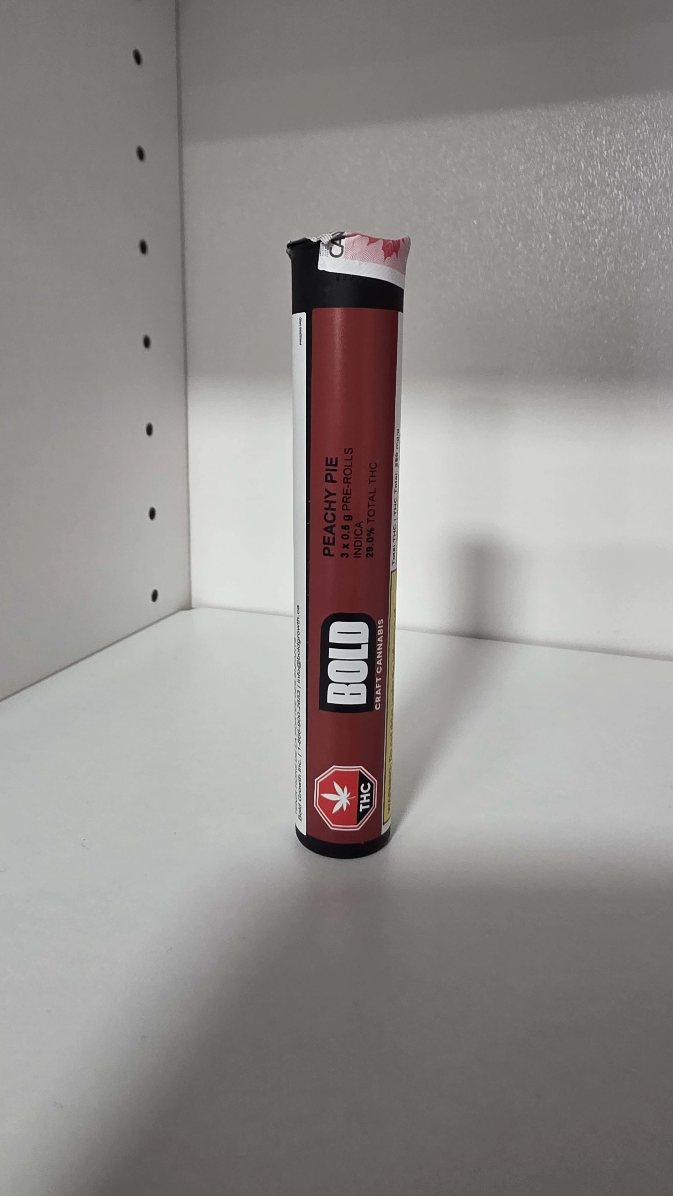 Bold Growth Inc. - Bold Peachy Pie 3x0.5g Pre-rolls Main Image