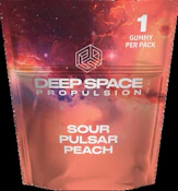 Deep Space Propulsion-Sour Pulsar Peach (THC+Caffeine) 1x5g Soft Chews
