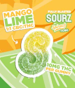 SOURZ By Spinach - Fully Blasted Mango Lime 1:1 Multipack of 10 CBC | THC Soft Chews