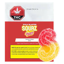 SOURZ by Spinach - SOURZ By Spinach Fully Blasted Strawberry Mango 1pc Soft Chew Main Image