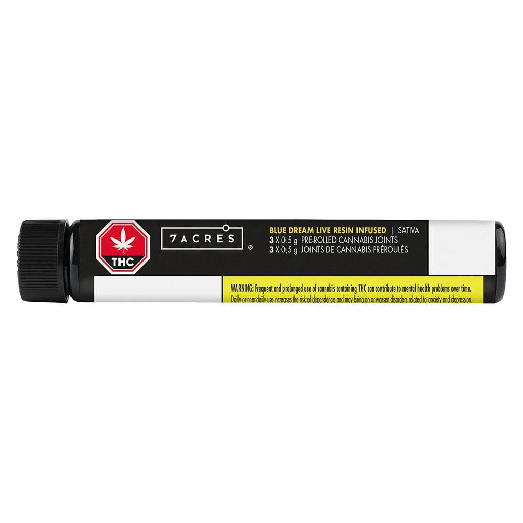 7ACRES - 7acers - Blue Dream 3 x 0.5g Live Resin Infused Pre-Rolls Main Image
