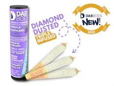 Dab Bods - Purple Elephant 50-s+ 3 x 0.5g Triple Infused Pre-Rolls